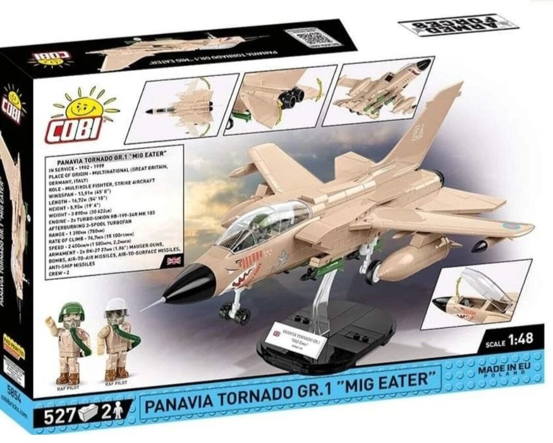 Tornado GR1 "MIG Eater" brick plane model - COBI 5854 - 527 bricks