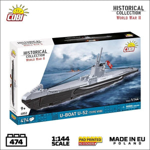 U-Boat U-52 VIIB submarine brick model - COBI 4852 - 470 bricks