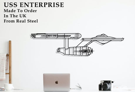 USS Enterprise Metal Wall Art