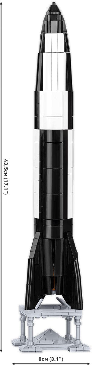 V2 rocket on Meiller vehicle brick model - COBI 3120 - 1210 bricks EXECUTIVE EDITION