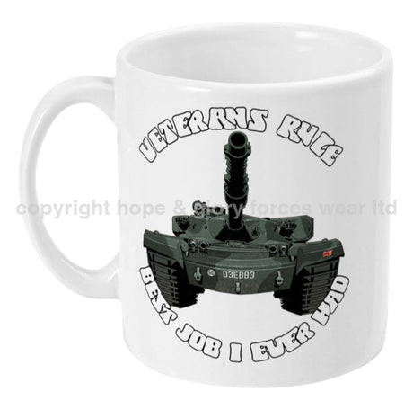 Veterans Rule ’Chieftain’ Best Job I Ever Had Ceramic Mug Mugs
