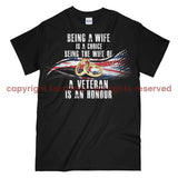 Veterans Wife Printed T-Shirt