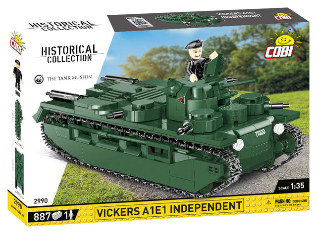 Vickers A1E1 Independent tank - COBI 2990 - 887 bricks