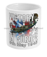 Victory In Europe 75 Commemorative Ceramic Mug Mugs