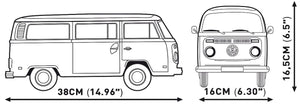 Volkswagen T2a Campervan brick model - COBI 24362 - 2300 bricks