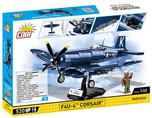 Vought F4U-4 Corsair brick plane model - COBI 2417 - 520 bricks