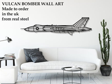 Vulcan Bomber Metal Wall Art