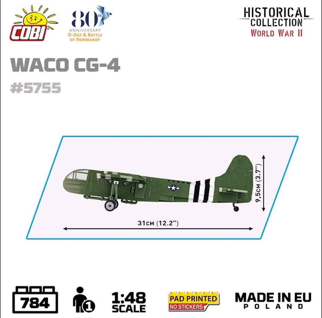 Waco CG-4 brick glider model 