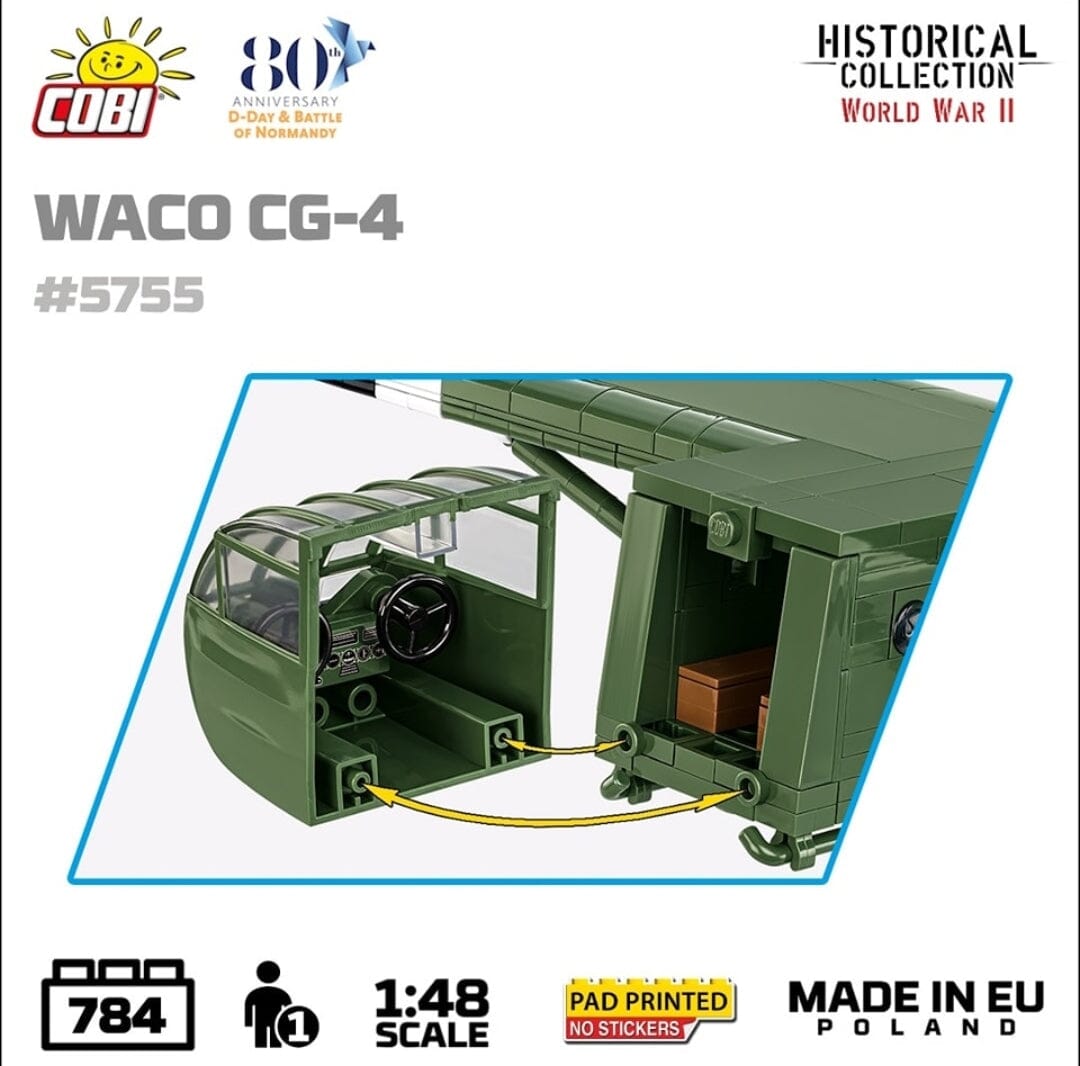 Waco CG-4 brick glider model 