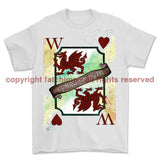 Wales Forever Playing Card Art Printed T-Shirt