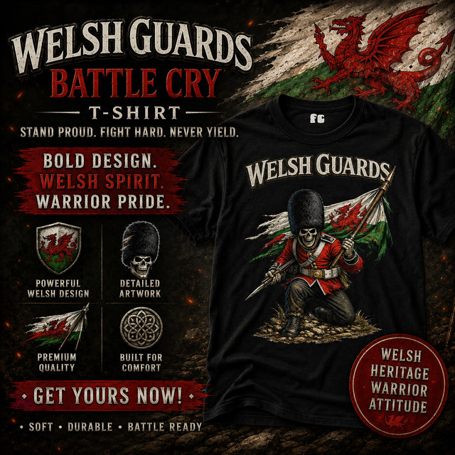 Welsh Guards Battle Cry Printed T-Shirt