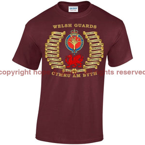Welsh Guards Battle Honours Printed T-Shirt