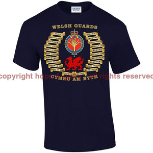 Welsh Guards Battle Honours Printed T-Shirt