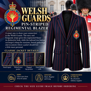 Welsh Guards Pin Stripped Regimental Blazer