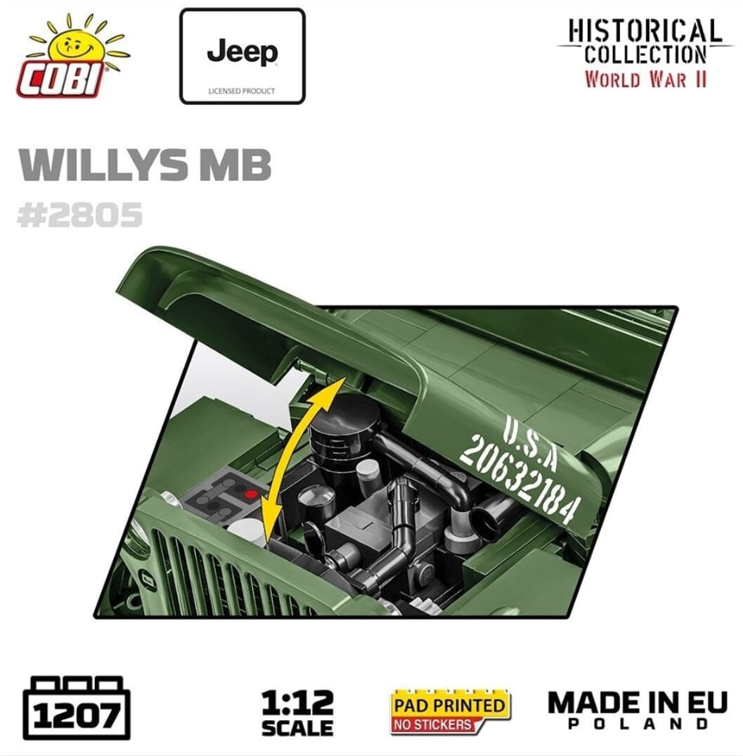 Willys MB brick model Jeep 