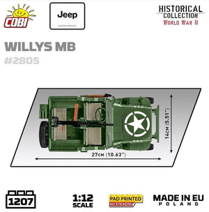 Willys MB brick model Jeep 