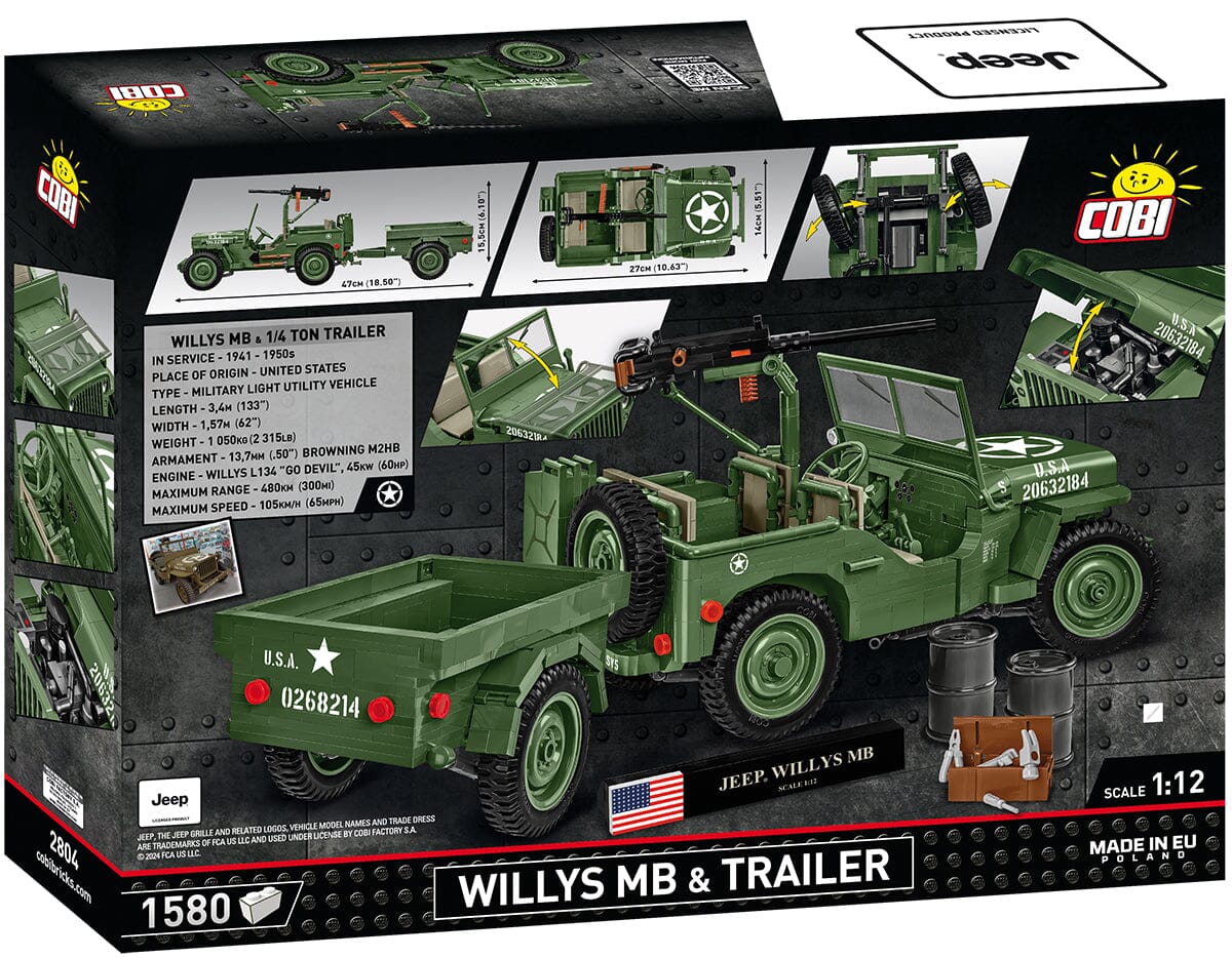 Willys MB COBI brick Jeep model - Executive Edition