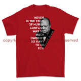 Winston Churchill 'So Much Owed' Printed T-Shirt
