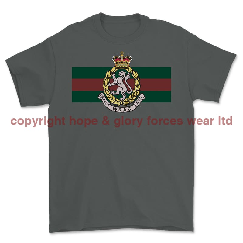 WRAC Women s Royal Army Corps Printed T Shirt Fat Chimp Forces Wear Gifts