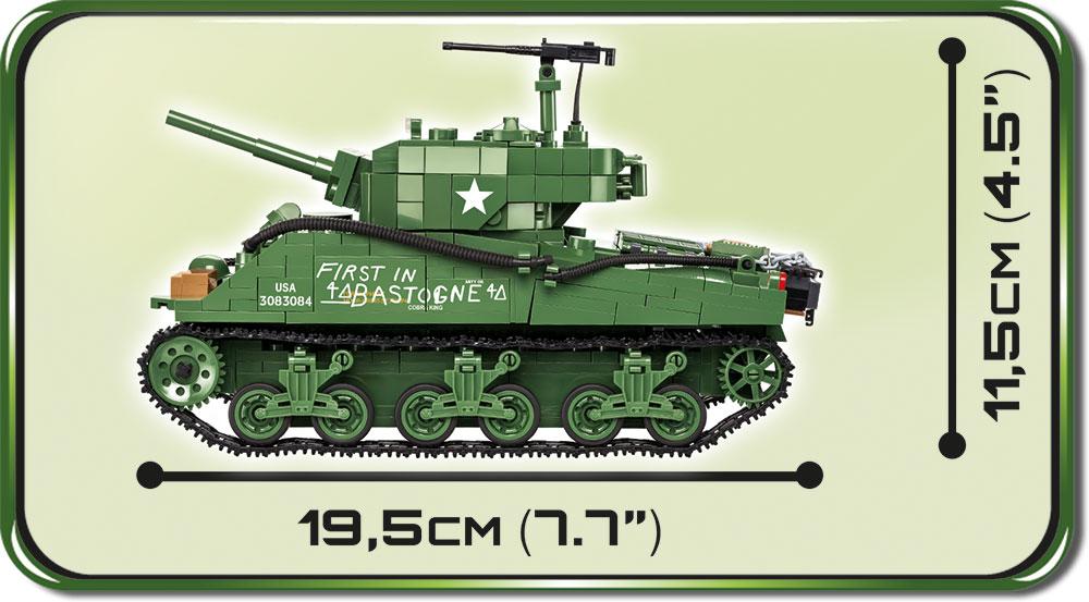 WWII Sherman M4A3E2 'Jumbo' - COBI 2550 - 720 bricks
