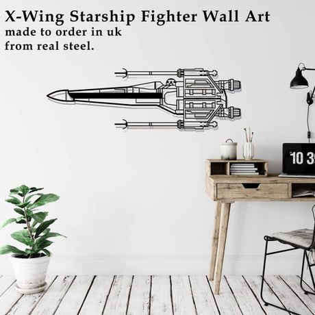 X-Wing Fighter Metal Wall Art