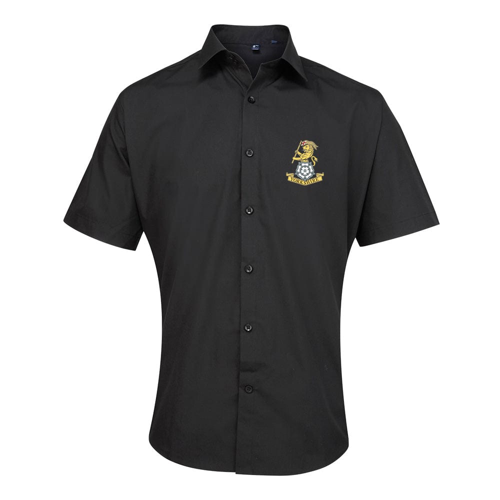 Yorkshire Regiment Embroidered Short Sleeve Oxford Shirt