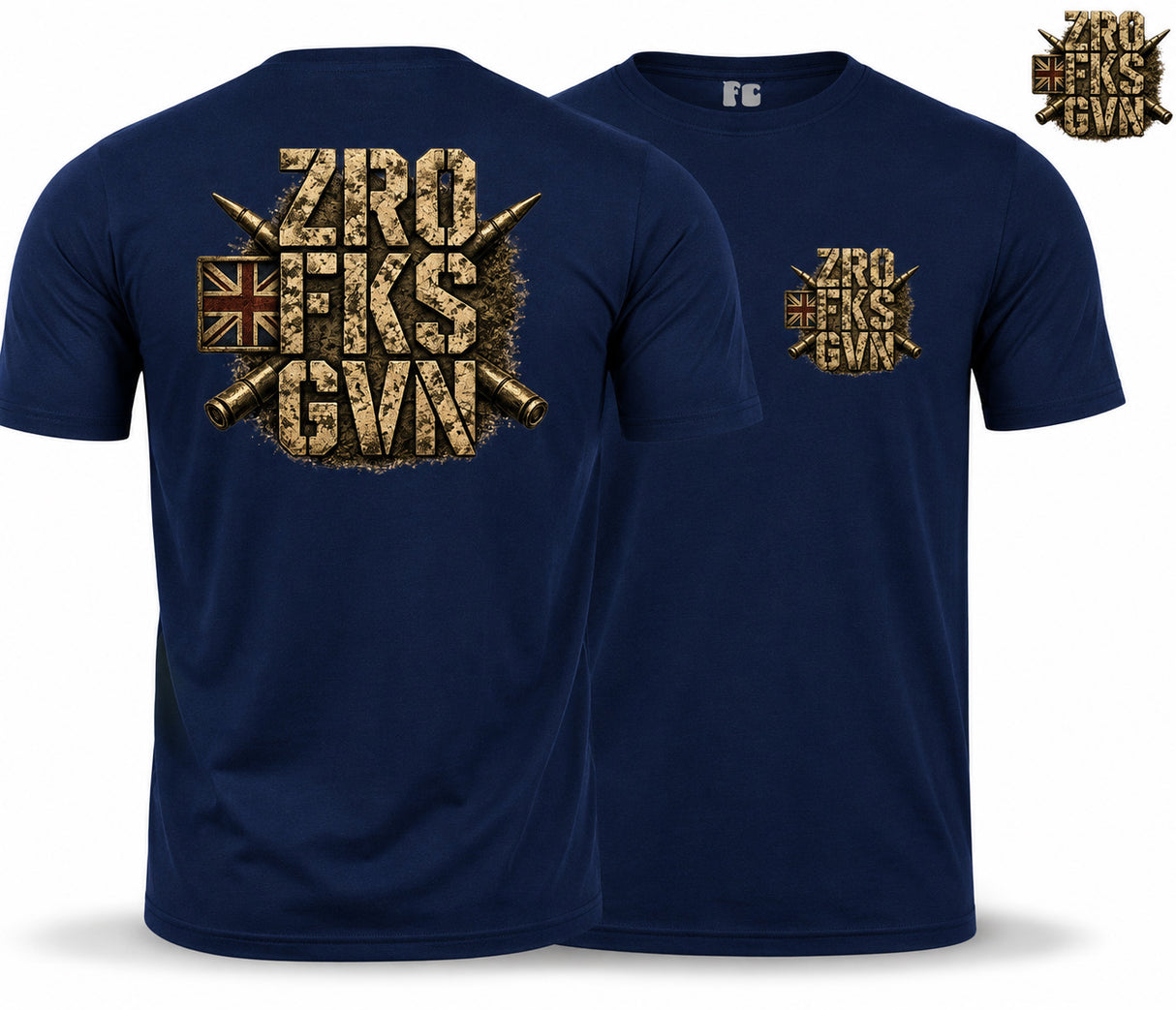 ZRO FKS GVN Double Print T-Shirt