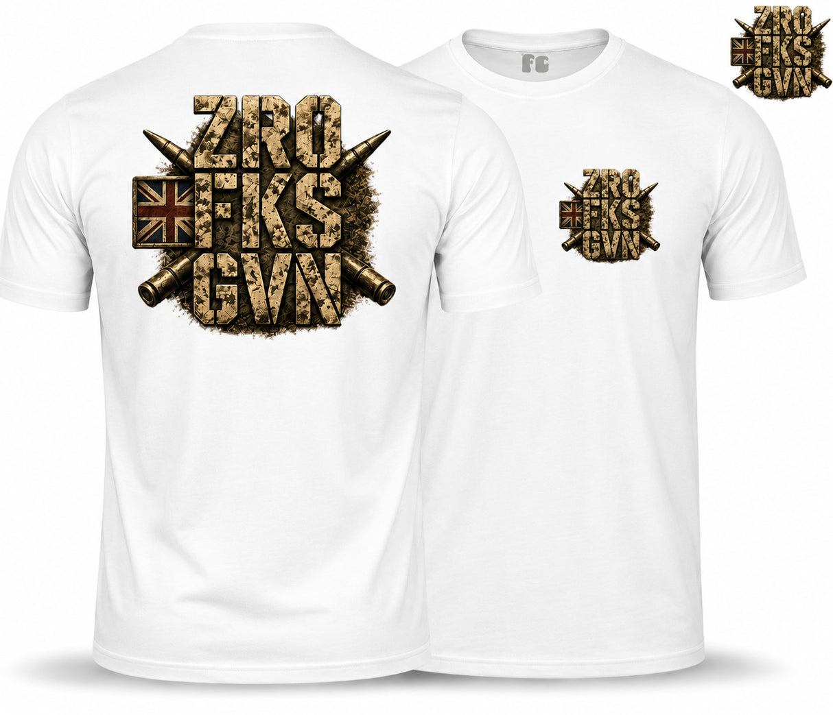 ZRO FKS GVN Double Print T-Shirt