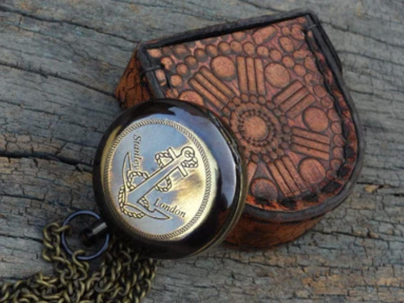 ANCHOR POCKET COMPASS WITH BAG