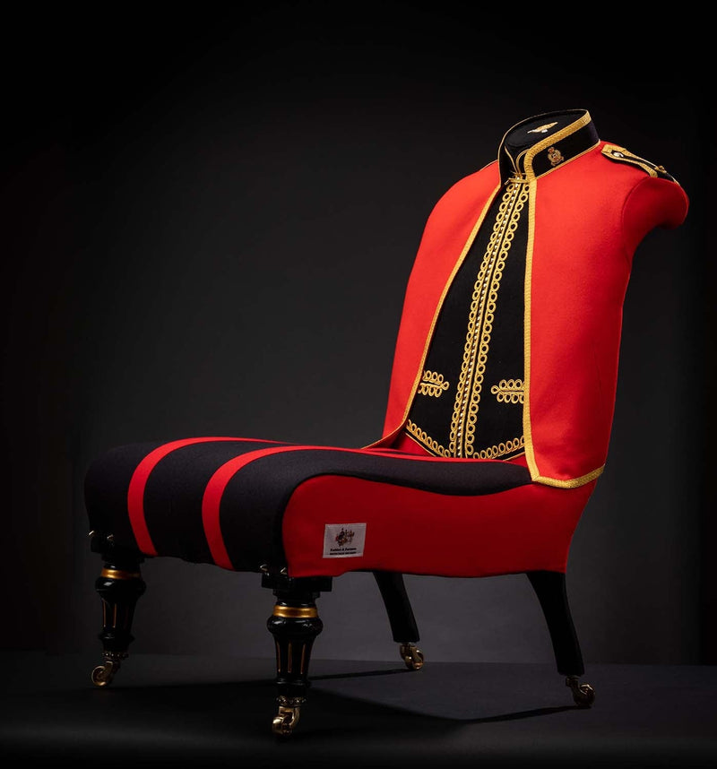BRITISH ARMY OFFICERS MESS DRESS CHAIR