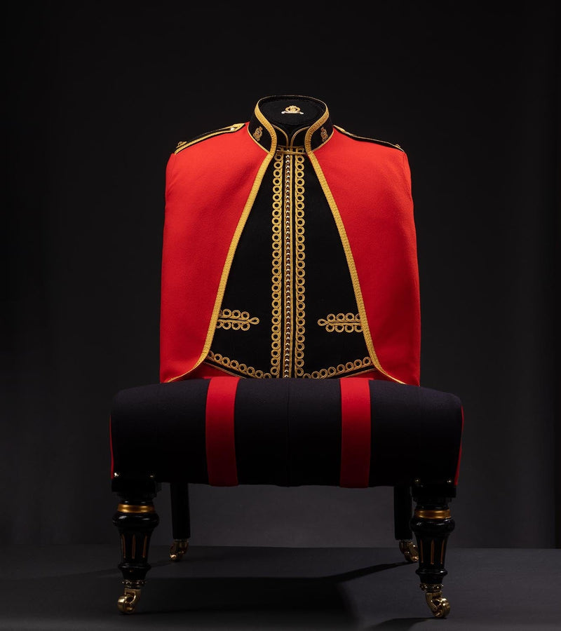 BRITISH ARMY OFFICERS MESS DRESS CHAIR