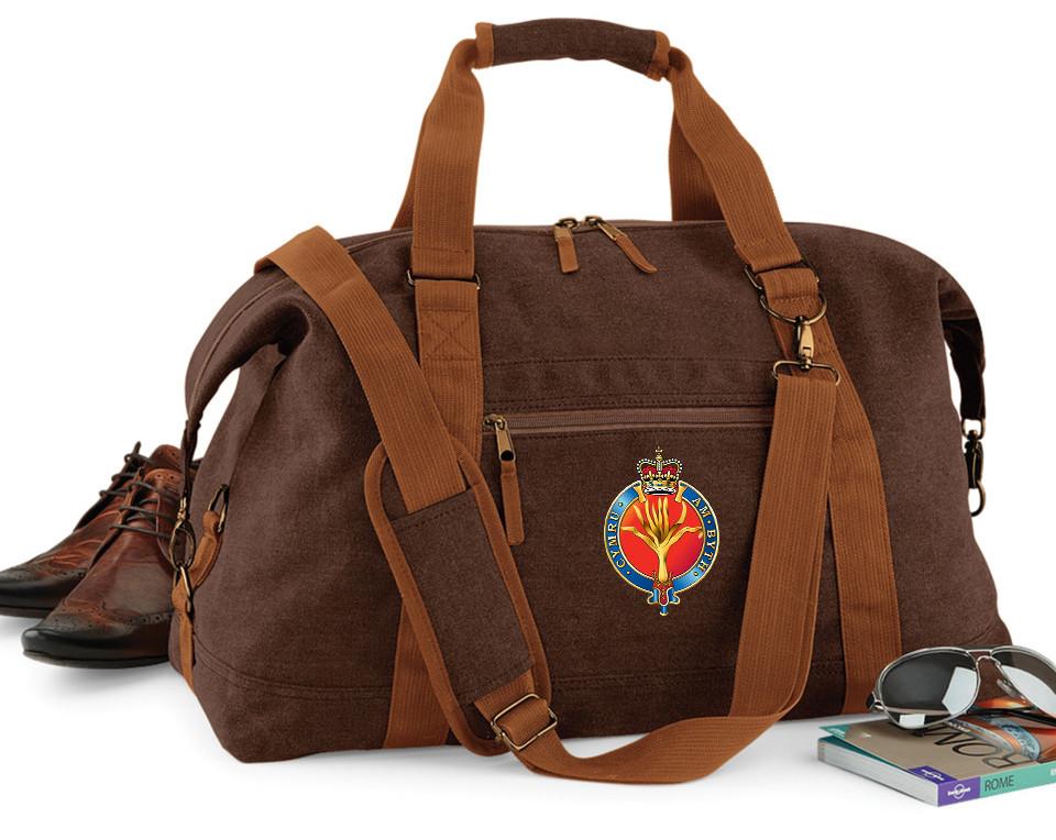 Bags & Satchels - The Welsh Guards Vintage Canvas Satchel