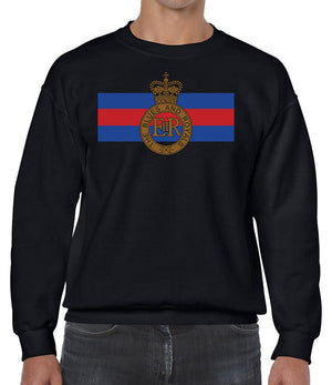 Blues And Royals Cap Badge Front Printed Sweater