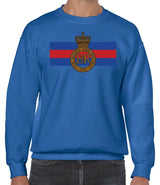 Blues And Royals Cap Badge Front Printed Sweater