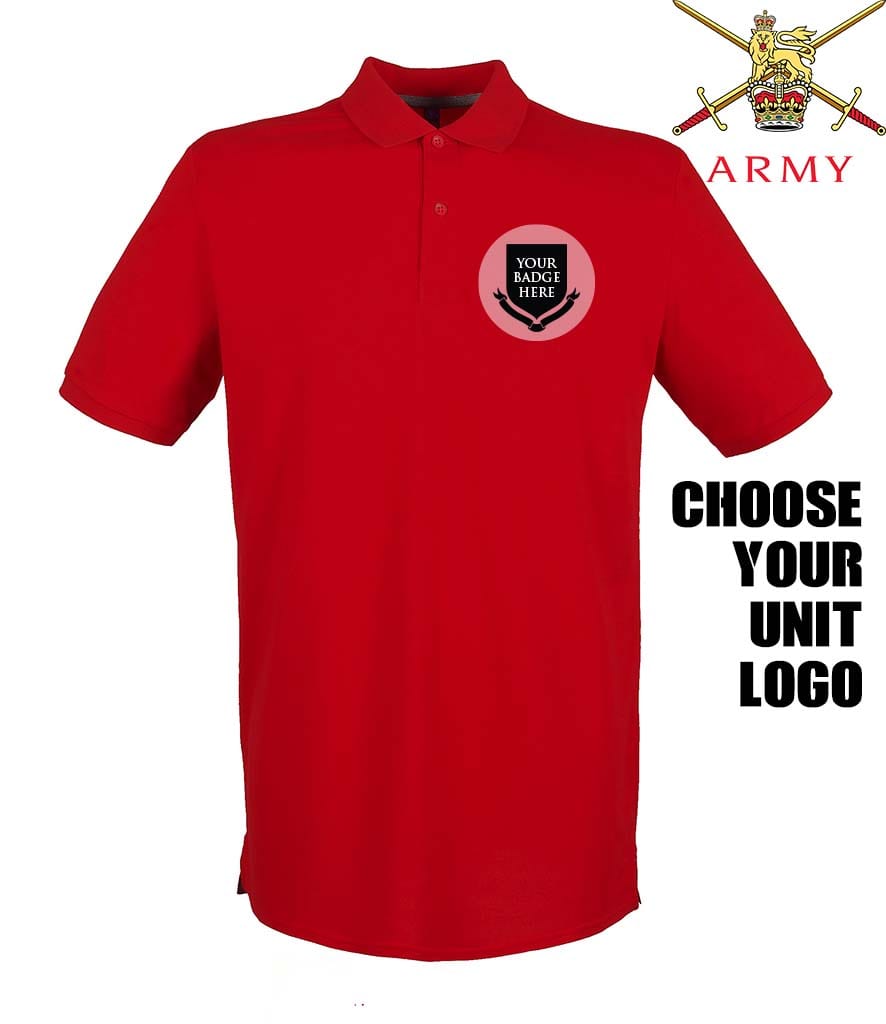 BRITISH ARMY UNITS Regimental Embroidered Polo Shirt