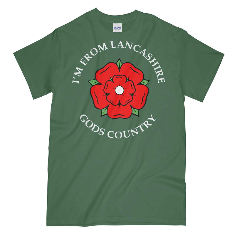I'M FROM LANCASHIRE Gods Country Unisex Printed T-Shirt