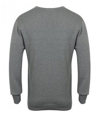 Jumper - Regimental Lightweight Cotton Acrylic V Neck Sweater