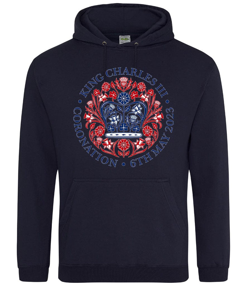 King Charles III Official Coronation Front Printed Unisex Hoodie
