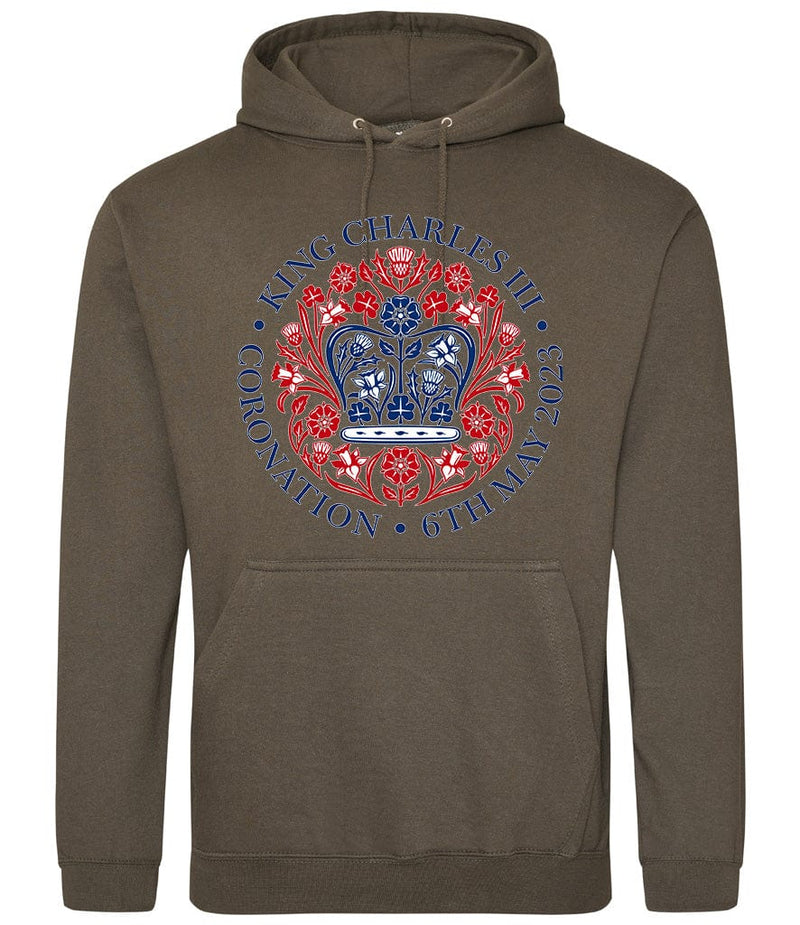 King Charles III Official Coronation Front Printed Unisex Hoodie