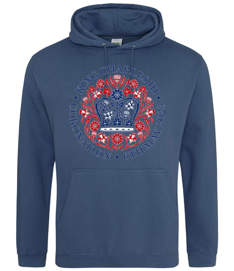 King Charles III Official Coronation Front Printed Unisex Hoodie