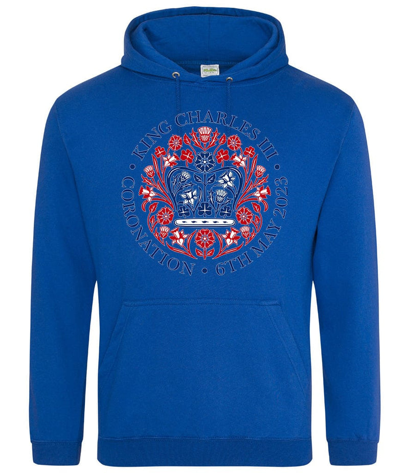 King Charles III Official Coronation Front Printed Unisex Hoodie
