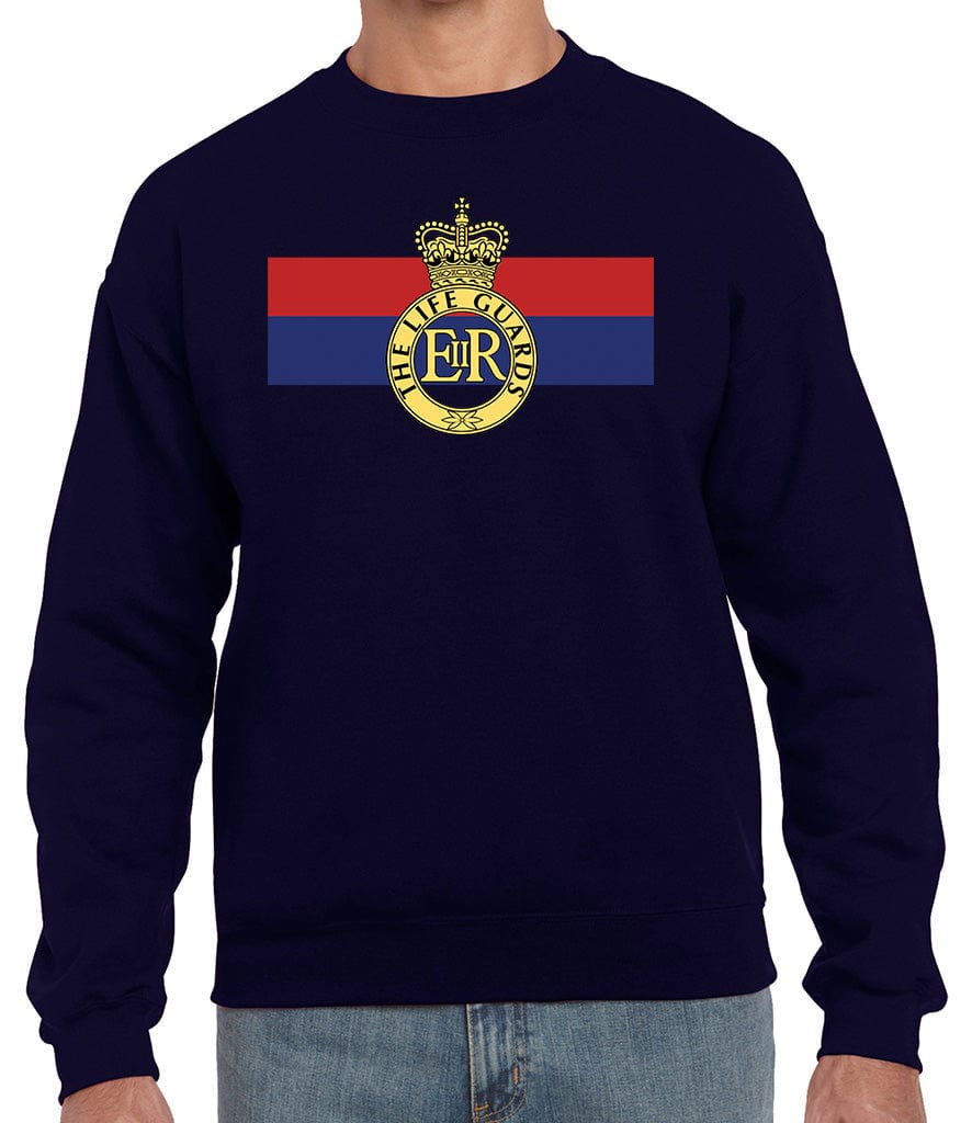 Life Guards Cap Badge Front Printed Sweater