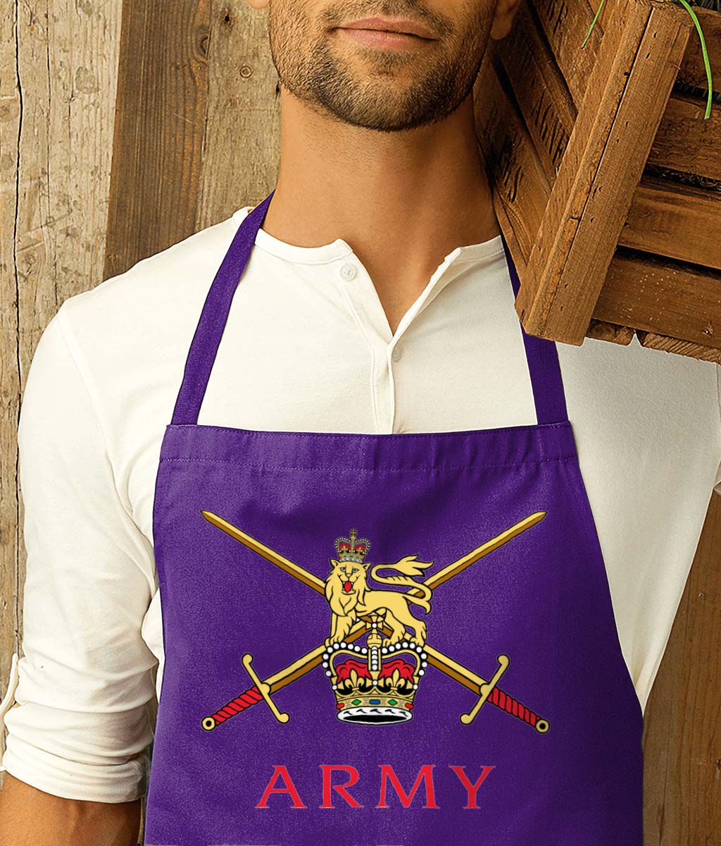 British Army Units Printed Cotton Unisex Apron