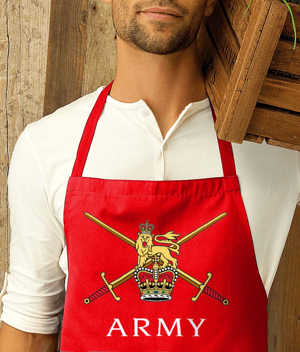 British Army Units Printed Cotton Unisex Apron