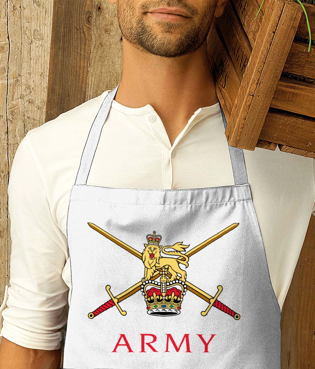 British Army Units Printed Cotton Unisex Apron