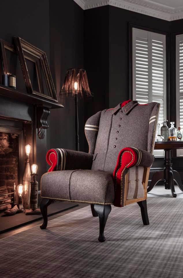 Military Chair - Bespoke Military Uniform Themed Chairs