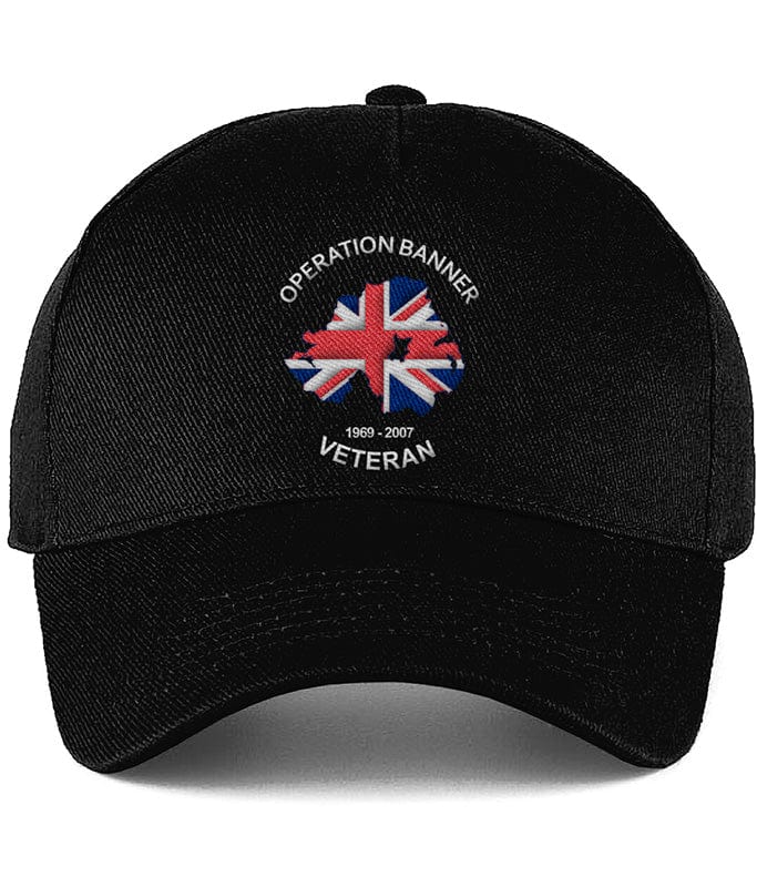 OP BANNER VETERAN Embroidered Ultimate Cotton Panel Cap Fat Chimp Forces Wear Gifts