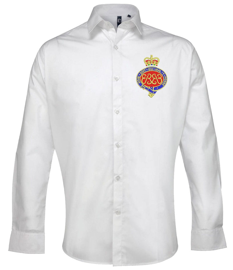 Oxford Dress Shirt - ARMED FORCES ARMY NAVY RAF Embroidered Long Sleeve Oxford Shirt