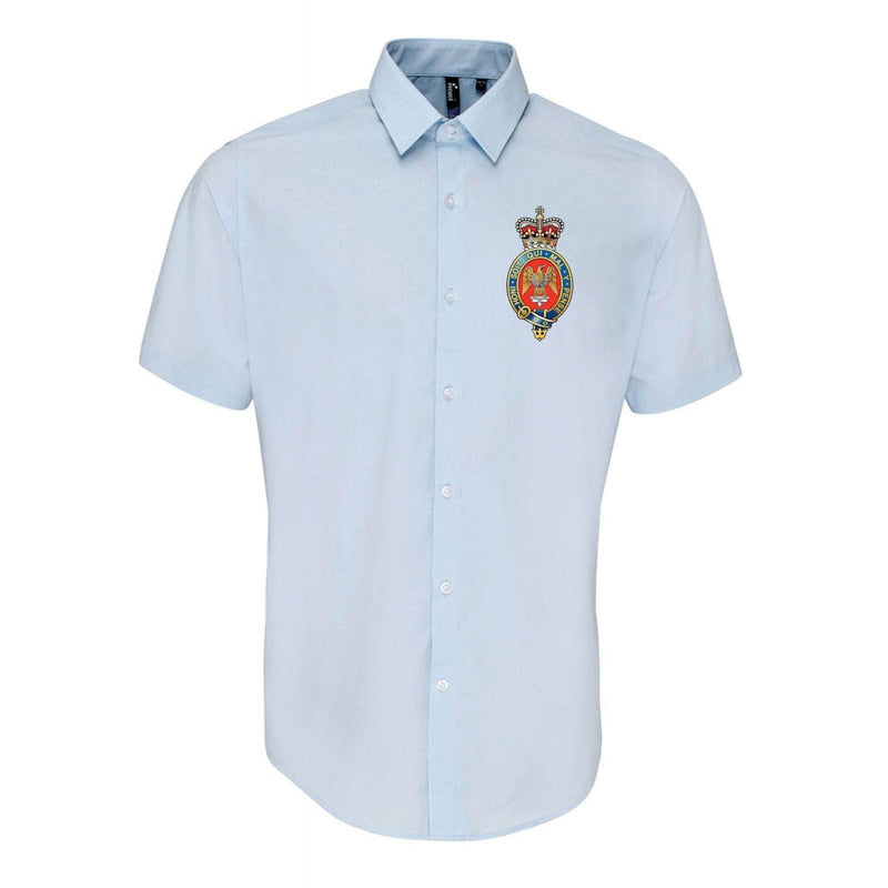 Oxford Dress Shirt - ARMED FORCES ARMY NAVY RAF Embroidered Short Sleeve Oxford Shirt