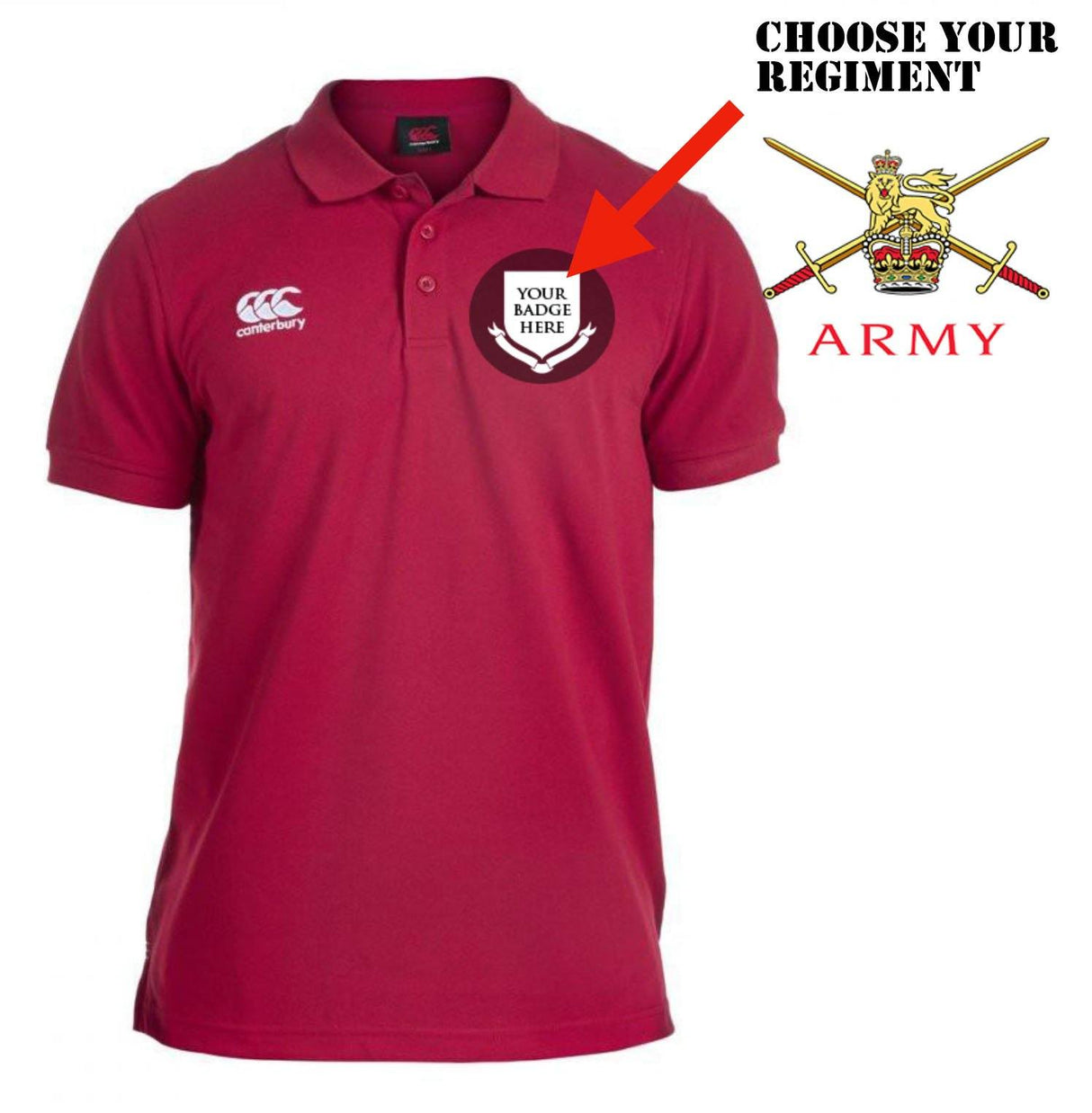 Polo Shirt (Canterbury) - British Army Units Canterbury Pique Polo Shirt